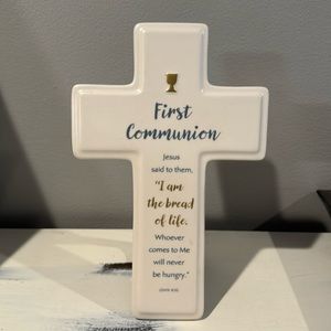 First Communion cross decor
